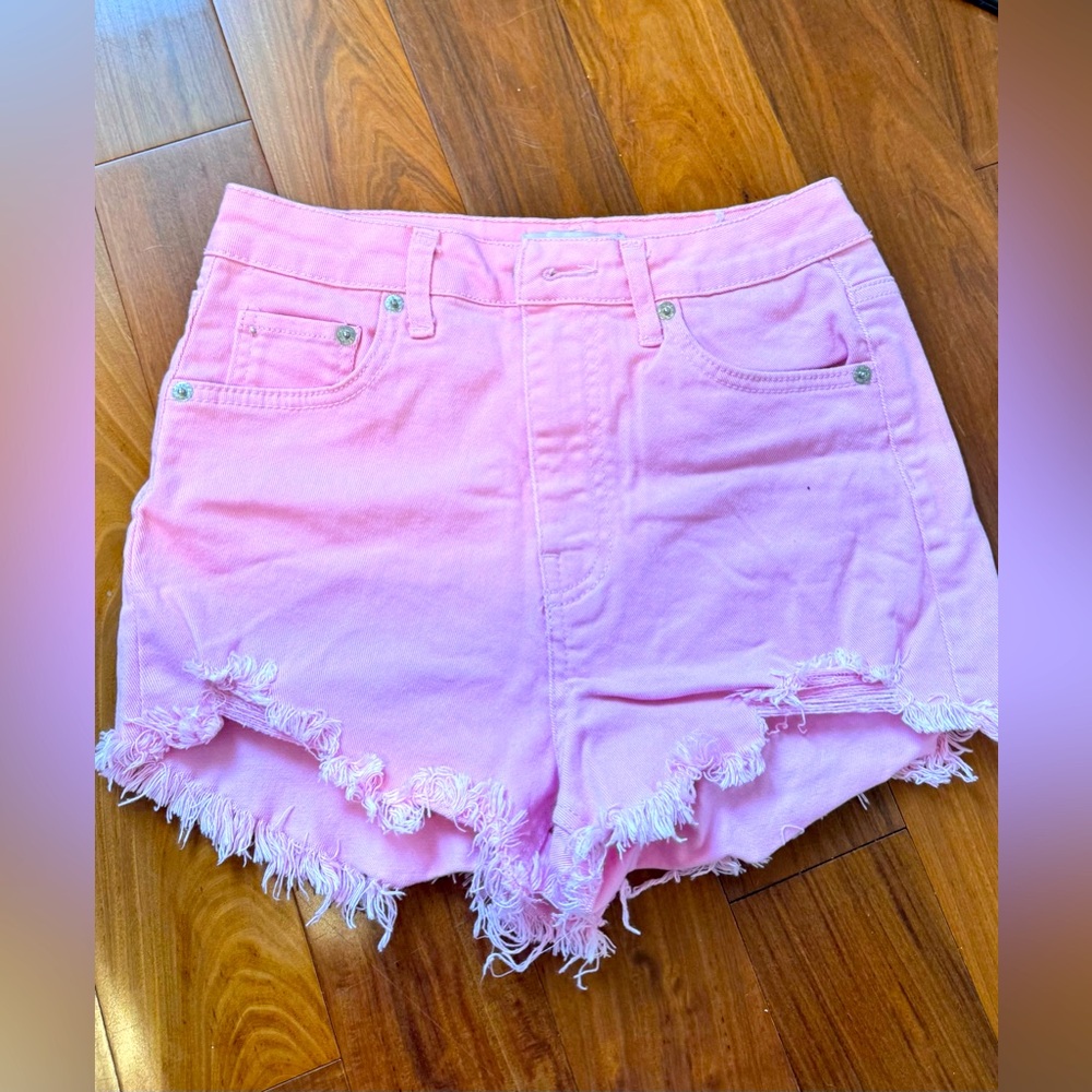 Pink Jean shorts never worn before